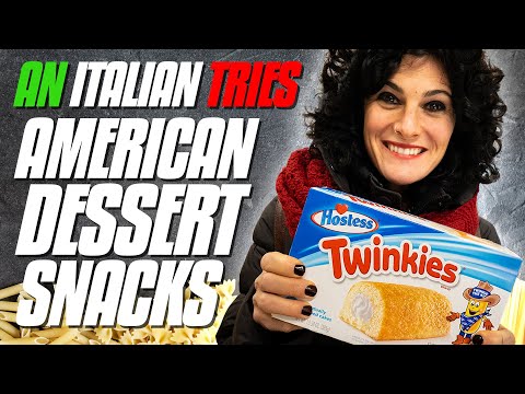 Italian Tries Twinkies for the First Time | Italian vs. American Sweets