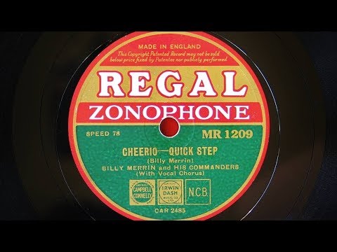 Billy Merrin and His Commanders – Cheerio