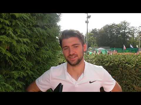 Patrik Rikl po výhře ve druhém kole kvalifikace Jablonec Open 2020