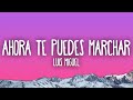 Luis Miguel - Ahora Te Puedes Marchar (Letra)