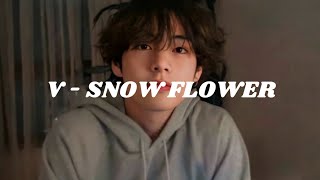 Download lagu V (ft. PEAKBOY) - Snow Flower (Easy lyrics) mp3