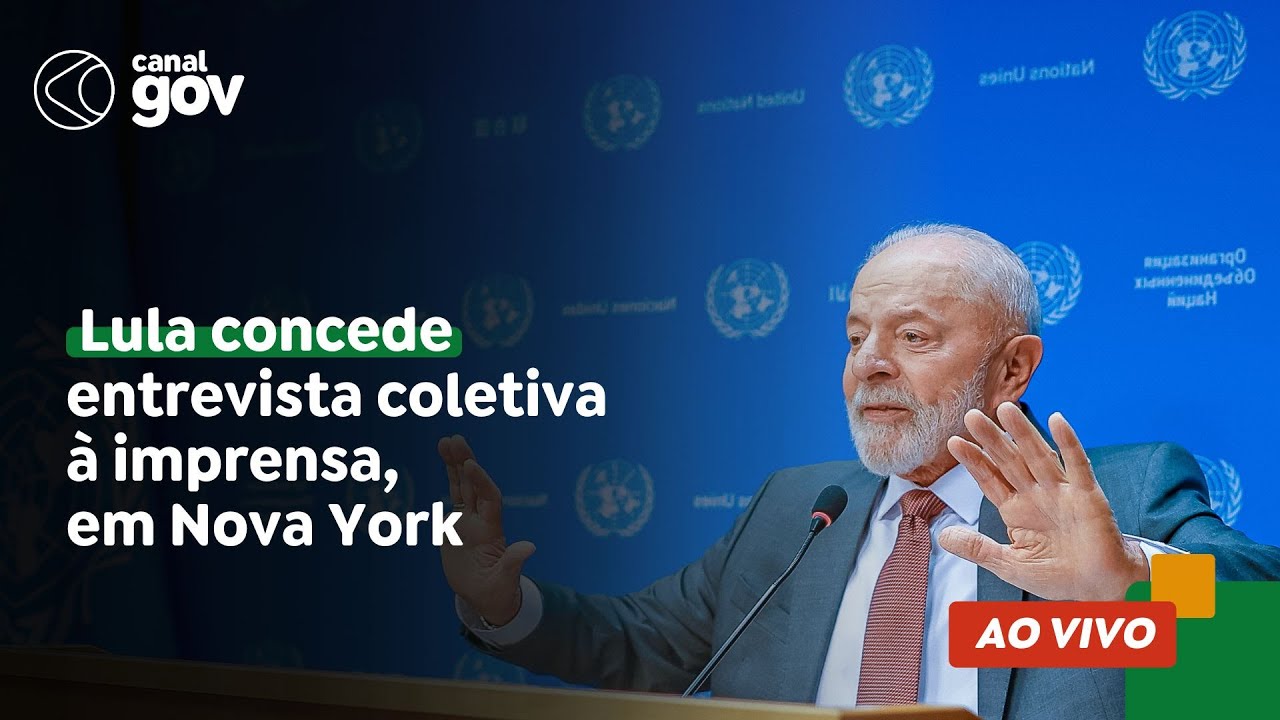 🔴 Lula concede entrevista coletiva à imprensa, em Nova York