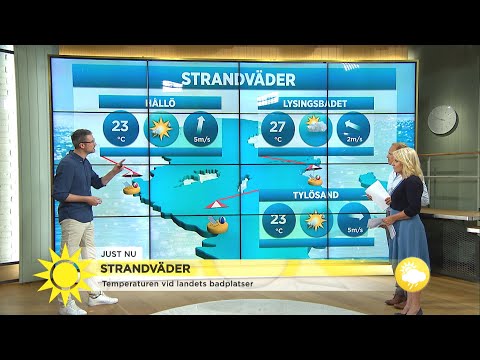 Så blir dagens strandväder - Nyhetsmorgon (TV4)