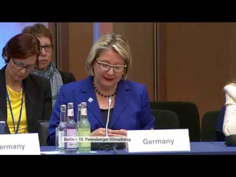 10. Petersberger Klimadialog: Eröffnungsrede von Svenja Schulze am 13.05.19