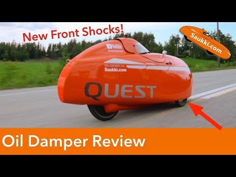 Review of the New Front Oil Dampers from Velomobiel.nl