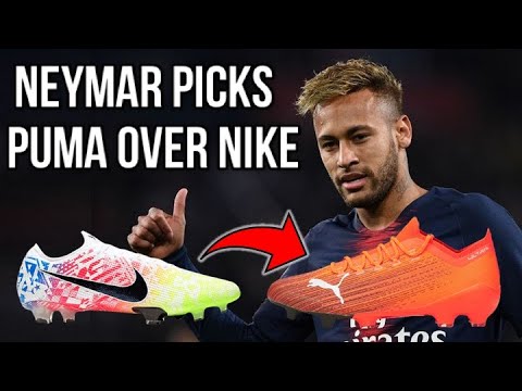 Neymar switching from Nike to Puma football boots!