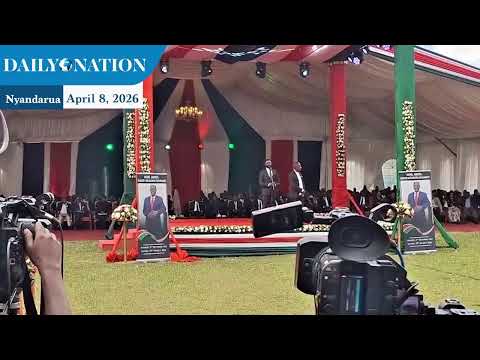 Kinangop MP Kwenya Thuku grabs microphone from Senator John Methu in bid to stop his speech