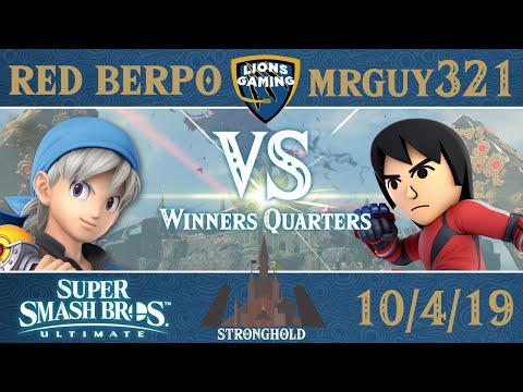 Stronghold #3 - red berpo (Hero) vs FBG | mrguy321 (Mii Brawler) - Smash Ultimate WQ (Game 2 only)