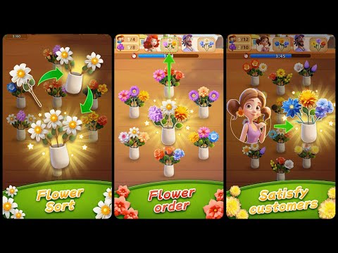 Flower Sort Game Android Gameplay - YouTube