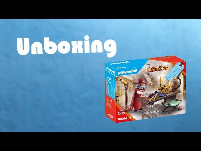 Vídeo relacionado con PLAYMOBIL History Set de Regalo Astrónomo, Multicolor, 18 Piezas