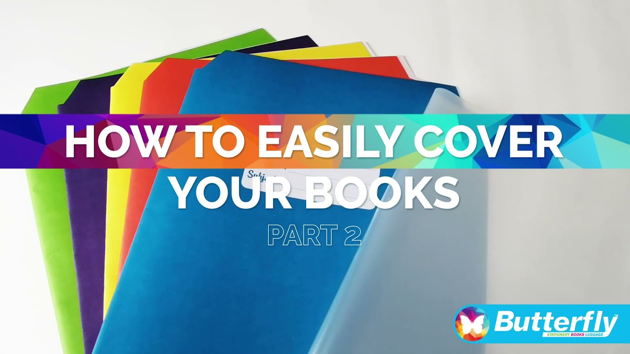 DIY: Perfect book covering with Butterfly | Learn to cover your school books easily! Part 2