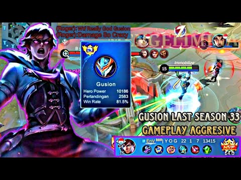 COMBO GUSION "DAGGERSYLE" KILL 22 NO MERCY - BEST DAGGER FAST HAND YOGSION - LAST RISET SEASON 33