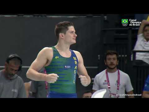 PAN DE GINÁSTICA ARTÍSTICA 2022 - Diogo Soares nas barras paralelas; Brasil é prata por equipe