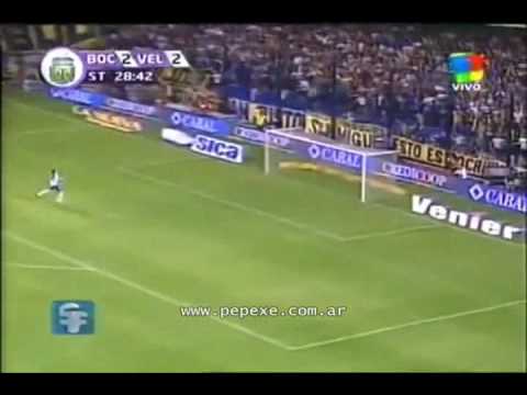 MARTIN PALERMO de CABEZA desde MITAD DE CANCHA relatado por VICTOR HUGO MORALES