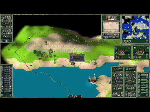 Settlers II (RttR) - Mapgen Map II - visit Settlers2.net/map-generator