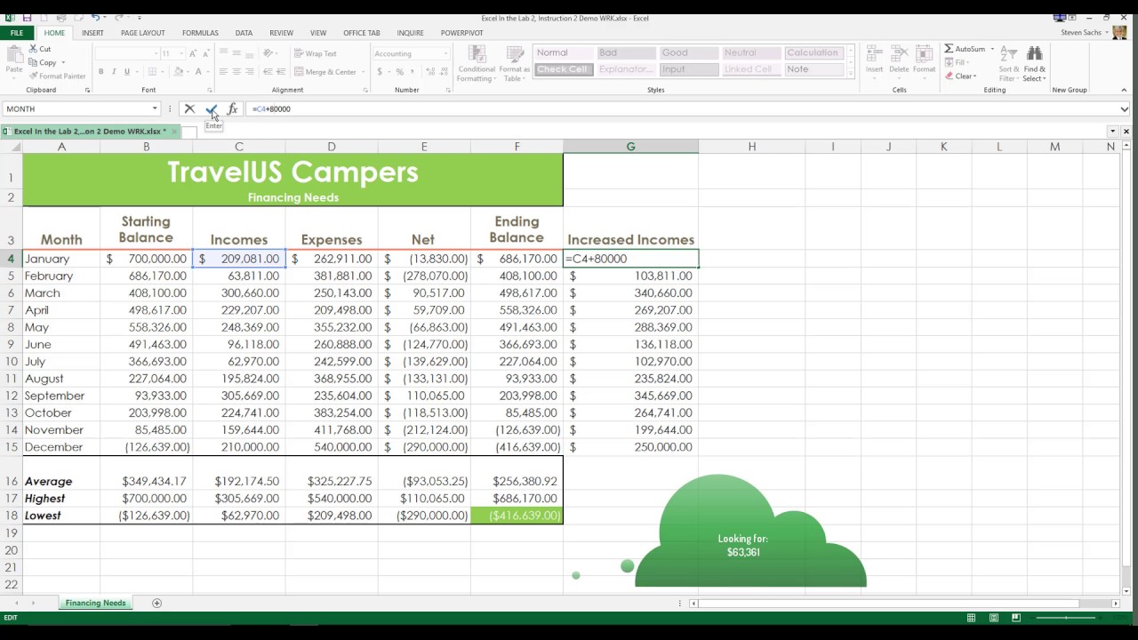 Thinking in Excel - Modifying a Worksheet Using Moderately-Advanced Techniques