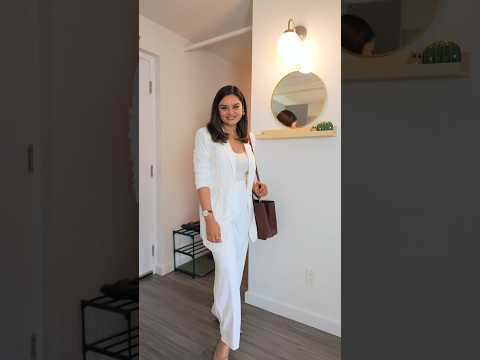 All White Office Outfit 😍