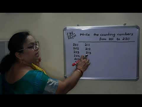 COUNTING NUMBERS 201 TO 250