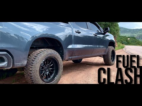 FUEL CLASH 20x10 on 2021 Silverado Custom Trail Boss