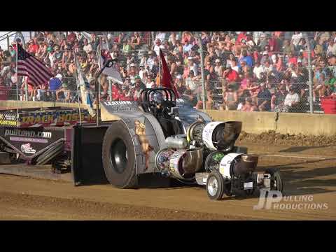 OSTPA Truck & Tractor Pull 2018: Modified Tractors pulling in Croton, OH