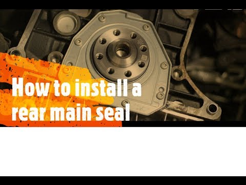 How to install a TSI rear main seal