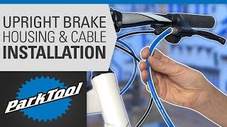 Brake Housing & Cable Installation - Upright Bars