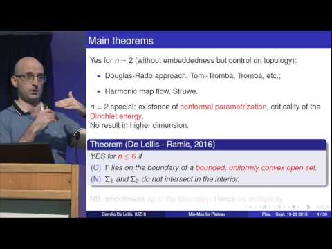 Camillo De Lellis – Hommage an Ennio De Giorgi – 20. September 2016