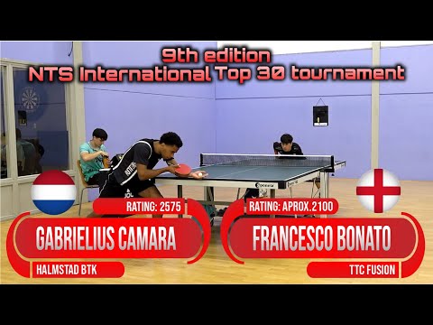 9th edition NTS int. tournament Gabrielius Camara vs Francesco Bonato #sports #卓球
