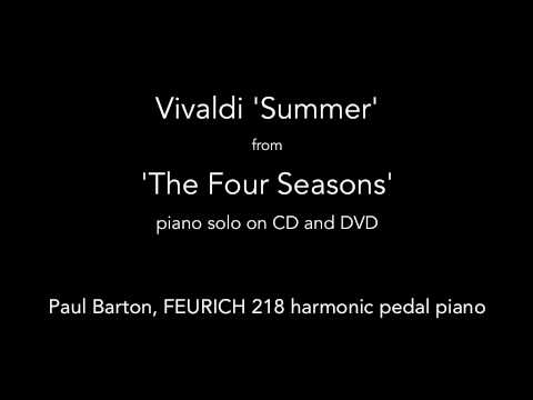 Vivaldi - Summer - The Four Seasons' PIANO SOLO P. Barton, FEURICH 218