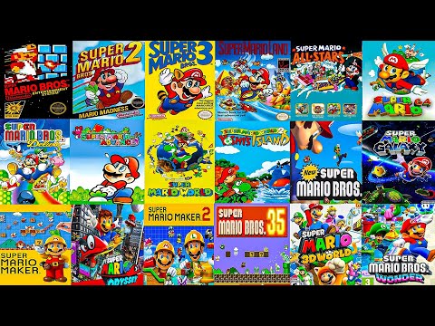 The Evolution of SUPER MARIO BROS Games (1985-2023)