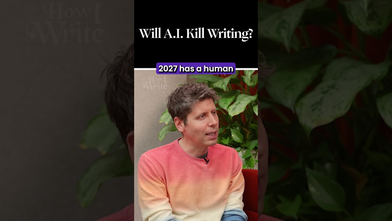 Sam Altman: Will AI K*ll Writing?