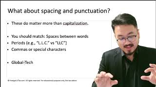 Spacing and Punctuation on IRS Forms: Do Periods Commas and Spaces Matter? (Form 1120 and 5472)