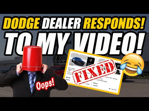 DODGE DEALER RESPONDS TO MY VIDEO ABOUT MISLEADING PRICING AD BY DOING THIS
