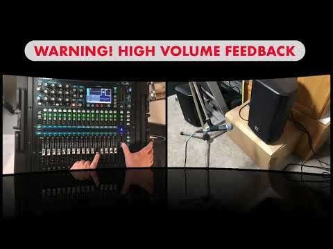 How to ring out mains and monitors - A&H QU series WARNING High Volume