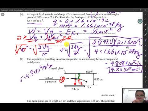 5.4 Charged particle moving through electric and magnetic field question