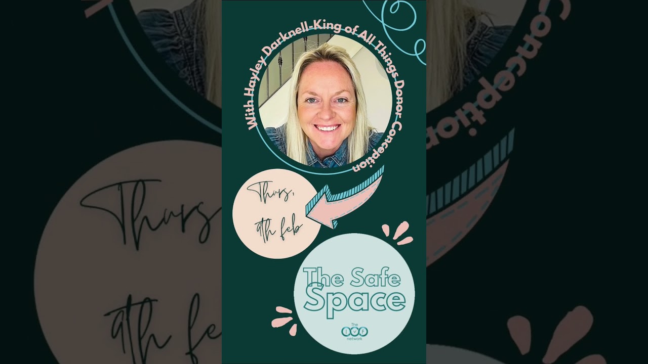 On Thursday Hayley will share her journey with us @ The Safe Space: http://bit.ly/3DR6aw9 #fertility