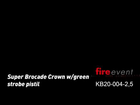 fireevent KB 65 Super Brocade Crown w/green strobe pistil_Art.Nr. KB20-004-2,5