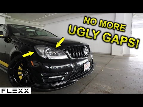 Fixing those gaps around the Mercedes headlights is a pain!