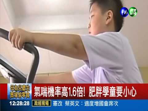 別坐著不動! 胖童罹氣喘機率高