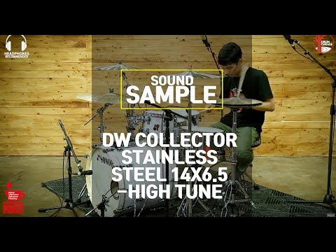 [SOUND SAMPLE] DW COLLECTOR STAINLESS STEEL 14X6.5 -HIGH TUNE- by www.drumgarage.co.kr