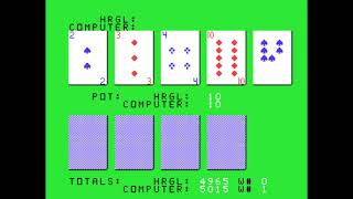 Draw Poker for the TI-99/4A