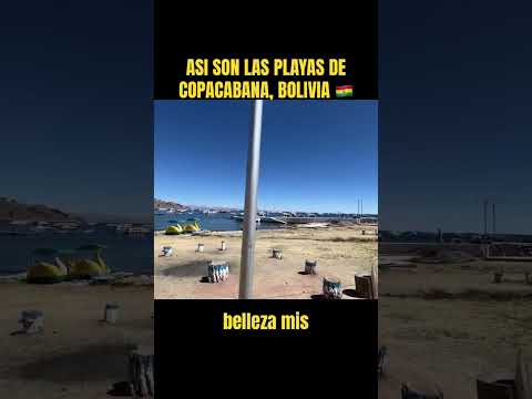 ASÍ SON LAS PLAYAS DE COPACABANA, BOLIVIA 🇧🇴 #lapaz #copacabana #bolivia