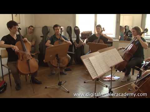 Puccini, Cello Quartet from Tosca - chamber music lesson (Digital Mahler Clip)