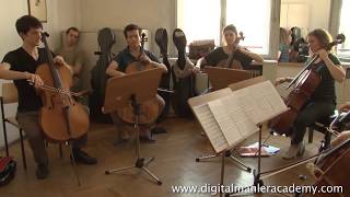 Puccini, Cello Quartet from Tosca - chamber music lesson (Digital Mahler Clip)