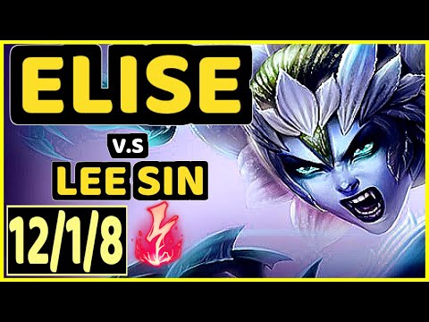 CAEDREL (ELISE) vs LEE SIN - 12/1/8 KDA JUNGLE GAMEPLAY - EUW Ranked GRANDMASTER