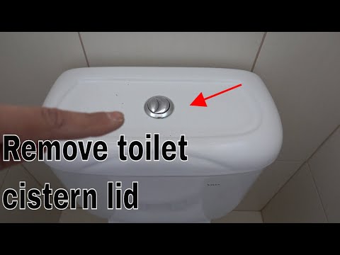 How to remove toilet cistern lid - Dual flush buttons