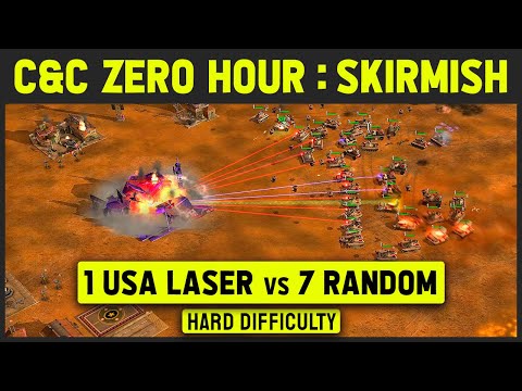 Command & Conquer: Generals Zero Hour - 1 vs 7 Hard Armies (Random)