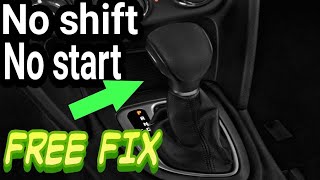 FREE SHIFTER FIX for a No Shift, No Start  problem. Recall V34 Dodge Dart.