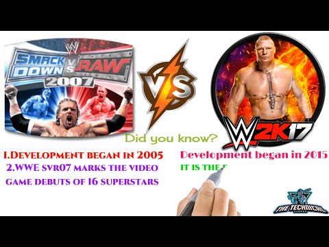 WWE Smackdown Vs Raw 2007 vs WWE 2K17 Comparison