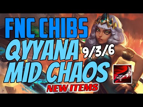 FNC Chibs Plays QIYANA Mid vs Diana - Challenger Gameplay New Items Season 11 Duskblade Of Drakthar